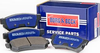 Borg & Beck BBP2307 - Тормозные колодки, дисковые, комплект autodif.ru