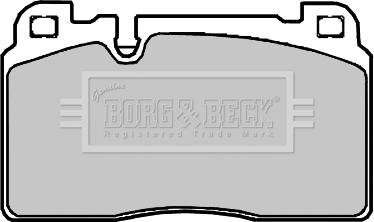 Borg & Beck BBP2382 - Тормозные колодки, дисковые, комплект autodif.ru