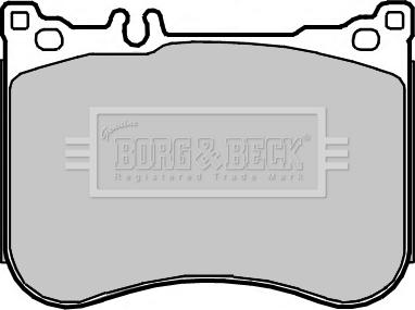 Borg & Beck BBP2375 - Тормозные колодки, дисковые, комплект autodif.ru