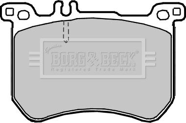 Borg & Beck BBP2378 - Тормозные колодки, дисковые, комплект autodif.ru