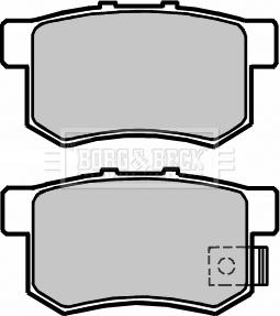 Borg & Beck BBP2373 - Тормозные колодки, дисковые, комплект autodif.ru