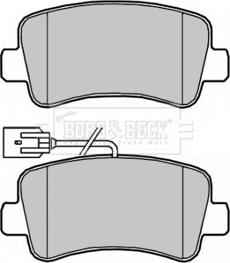 Borg & Beck BBP2267 - Тормозные колодки, дисковые, комплект autodif.ru