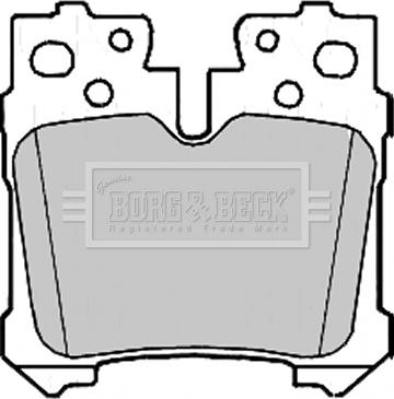 Borg & Beck BBP2212 - Тормозные колодки, дисковые, комплект autodif.ru