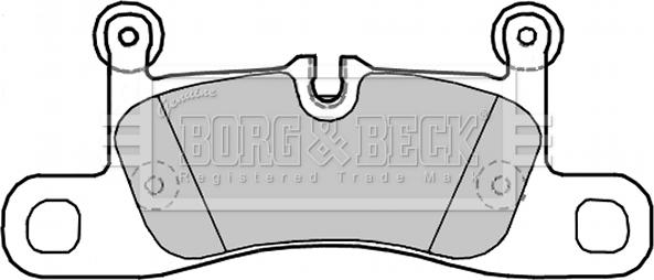 Borg & Beck BBP2280 - Тормозные колодки, дисковые, комплект autodif.ru