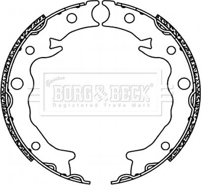 Borg & Beck BBS6498 - Комплект тормозов, ручник, парковка autodif.ru