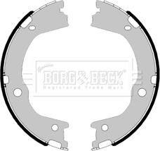 Borg & Beck BBS6466 - Комплект тормозов, ручник, парковка autodif.ru