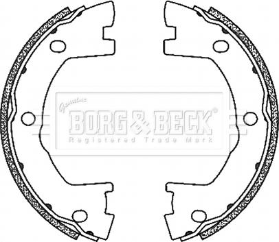 Borg & Beck BBS6503 - Комплект тормозов, ручник, парковка autodif.ru