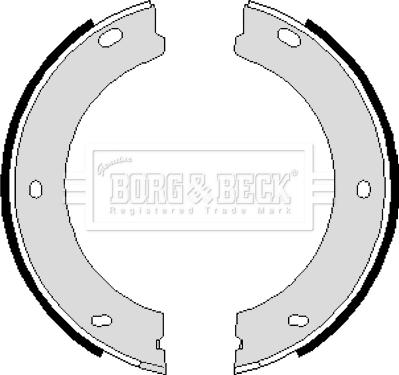 Borg & Beck BBS6084 - Комплект тормозов, ручник, парковка autodif.ru