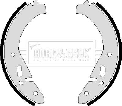 Borg & Beck BBS6081 - Комплект тормозных колодок, барабанные autodif.ru