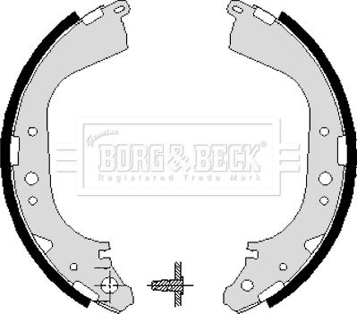Borg & Beck BBS6193 - Комплект тормозных колодок, барабанные autodif.ru