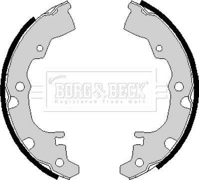 Borg & Beck BBS6144 - Комплект тормозных колодок, барабанные autodif.ru