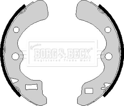 Borg & Beck BBS6169 - Комплект тормозных колодок, барабанные autodif.ru