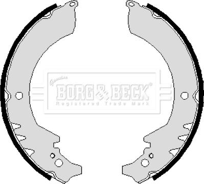 Borg & Beck BBS6109 - Комплект тормозных колодок, барабанные autodif.ru