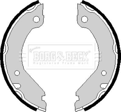 Borg & Beck BBS6134 - Комплект тормозов, ручник, парковка autodif.ru