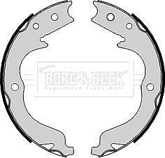 Borg & Beck BBS6398 - Комплект тормозов, ручник, парковка autodif.ru