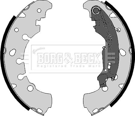 Borg & Beck BBS6364 - Комплект тормозных колодок, барабанные autodif.ru