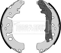 Borg & Beck BBS6368 - Комплект тормозных колодок, барабанные autodif.ru