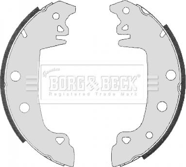 Borg & Beck BBS6305 - Комплект тормозных колодок, барабанные autodif.ru