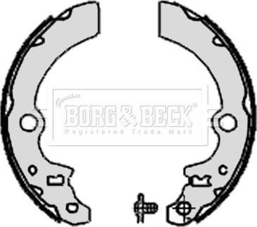 Borg & Beck BBS6333 - Комплект тормозных колодок, барабанные autodif.ru