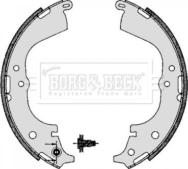 Borg & Beck BBS6291 - Комплект тормозных колодок, барабанные autodif.ru