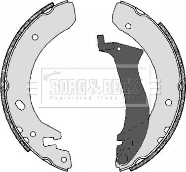 Borg & Beck BBS6245 - Комплект тормозов, ручник, парковка autodif.ru
