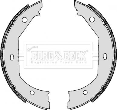 Borg & Beck BBS6267 - Комплект тормозов, ручник, парковка autodif.ru
