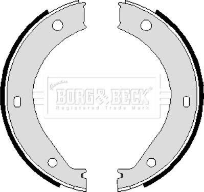 Borg & Beck BBS6239 - Комплект тормозов, ручник, парковка autodif.ru