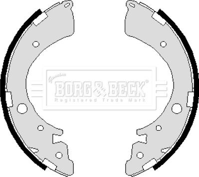 Borg & Beck BBS6235 - Комплект тормозных колодок, барабанные autodif.ru