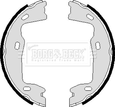 Borg & Beck BBS6238 - Комплект тормозов, ручник, парковка autodif.ru