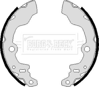 Borg & Beck BBS6232 - Комплект тормозных колодок, барабанные autodif.ru
