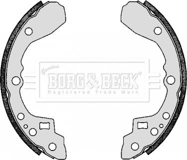 Borg & Beck BBS6274 - Комплект тормозных колодок, барабанные autodif.ru