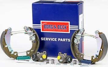 Borg & Beck BBS1004K - Комплект тормозных колодок, барабанные autodif.ru