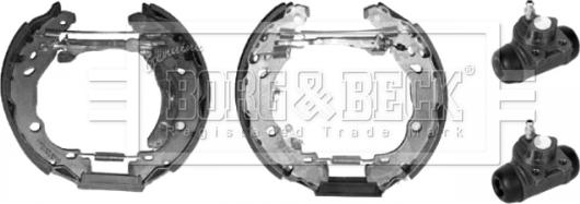 Borg & Beck BBS1140K - Комплект тормозных колодок, барабанные autodif.ru