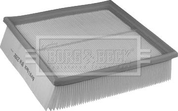Borg & Beck BFA2292 - Воздушный фильтр, двигатель autodif.ru