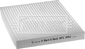 Borg & Beck BFC1052 - Фильтр воздуха в салоне autodif.ru
