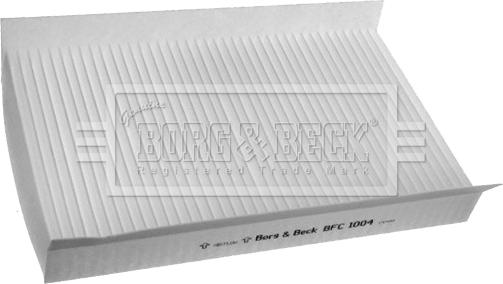 Borg & Beck BFC1004 - Фильтр воздуха в салоне autodif.ru