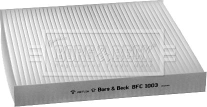 Borg & Beck BFC1003 - Фильтр воздуха в салоне autodif.ru