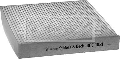 Borg & Beck BFC1021 - Фильтр воздуха в салоне autodif.ru