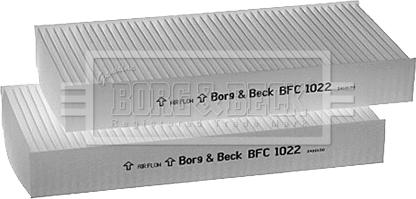 Borg & Beck BFC1022 - Фильтр воздуха в салоне autodif.ru