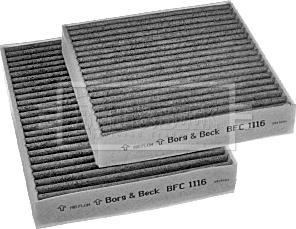 Borg & Beck BFC1116 - Фильтр воздуха в салоне autodif.ru