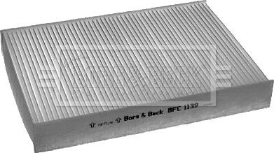Borg & Beck BFC1139 - Фильтр воздуха в салоне autodif.ru
