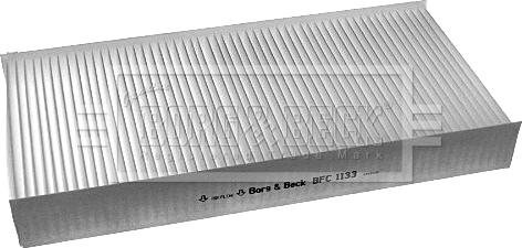 Borg & Beck BFC1133 - Фильтр воздуха в салоне autodif.ru