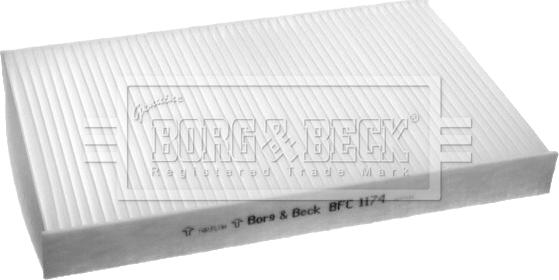 Borg & Beck BFC1174 - Фильтр воздуха в салоне autodif.ru