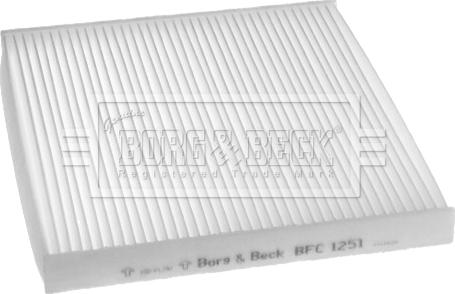 Borg & Beck BFC1251 - Фильтр воздуха в салоне autodif.ru