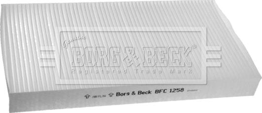 Borg & Beck BFC1258 - Фильтр воздуха в салоне autodif.ru