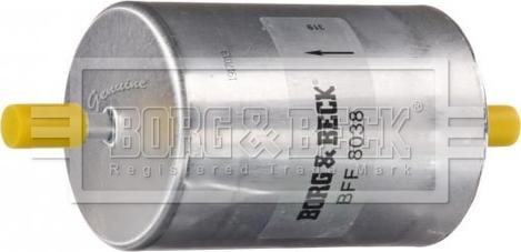 Borg & Beck BFF8038 - Топливный фильтр autodif.ru