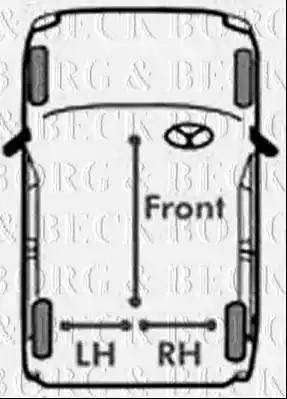 Borg & Beck BKB2619 - Тросик, cтояночный тормоз autodif.ru
