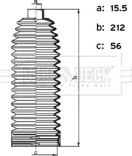 Borg & Beck BSG3495 - Комплект пыльника, рулевое управление autodif.ru