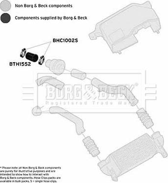 Borg & Beck BTH1552 - Трубка, нагнетание воздуха autodif.ru