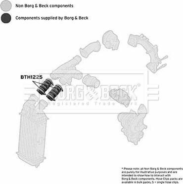 Borg & Beck BTH1225 - Трубка, нагнетание воздуха autodif.ru